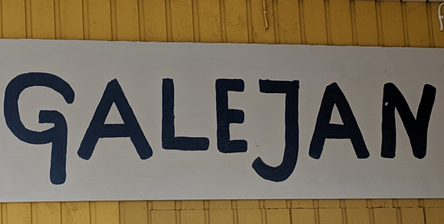 Galejans entréskylt.